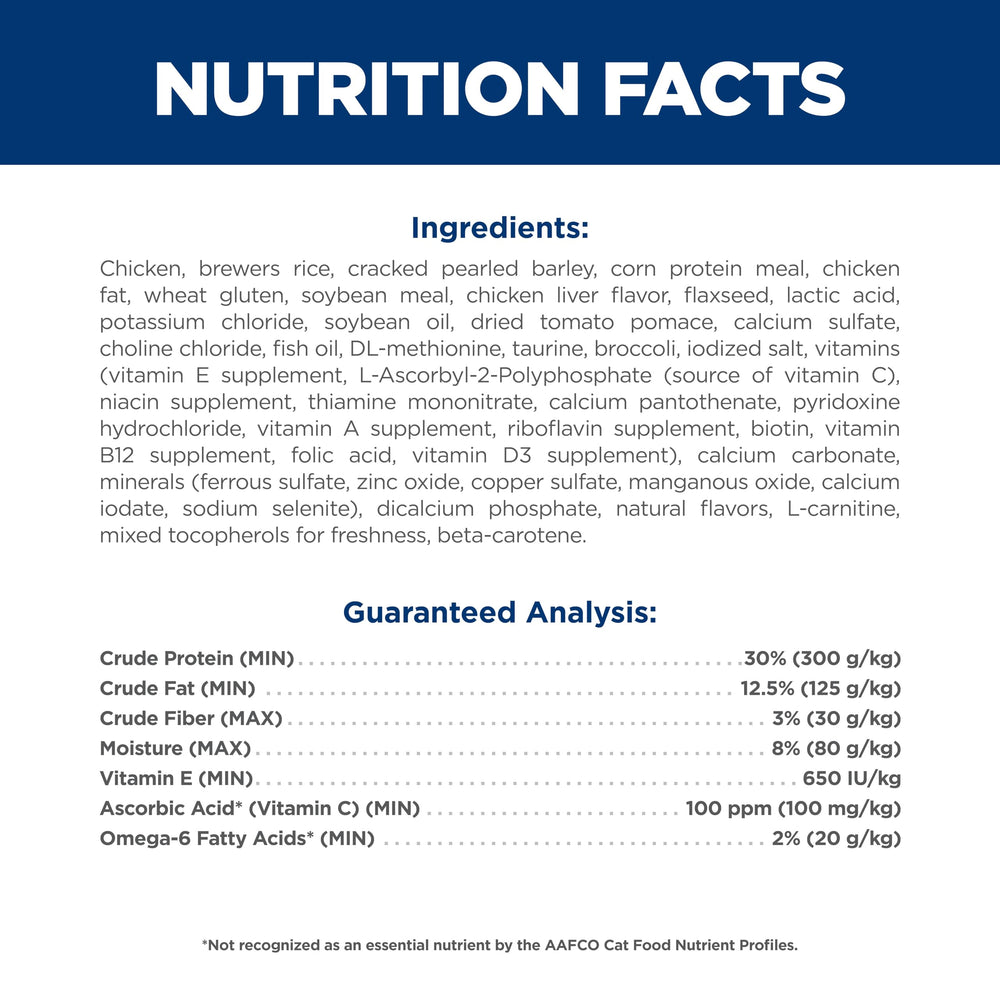 Ingredientes naturales de Hill's Science Diet Adulto 7+ Senior Vitality