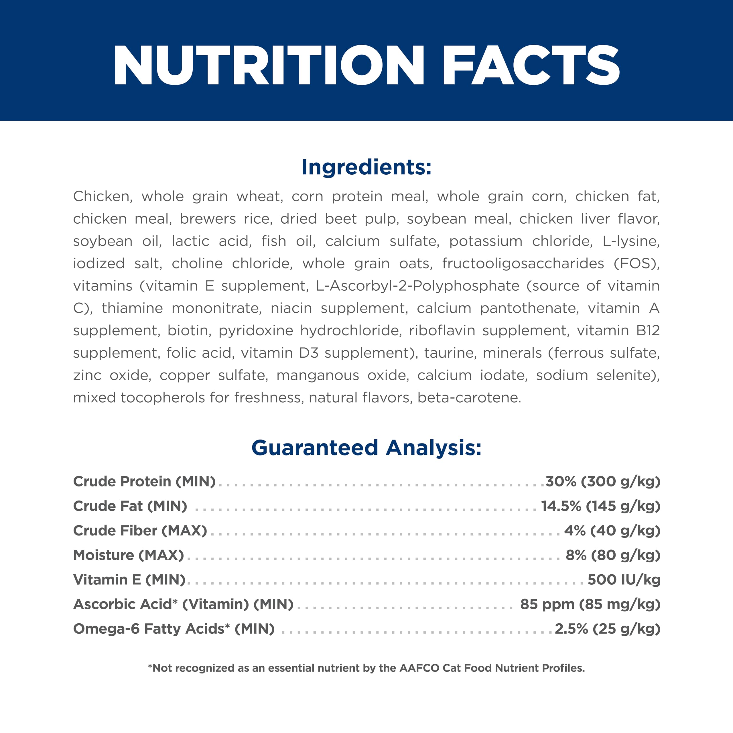 Hill's Science Diet Gato Adulto ingredientes de alta calidad para dieta equilibrada.