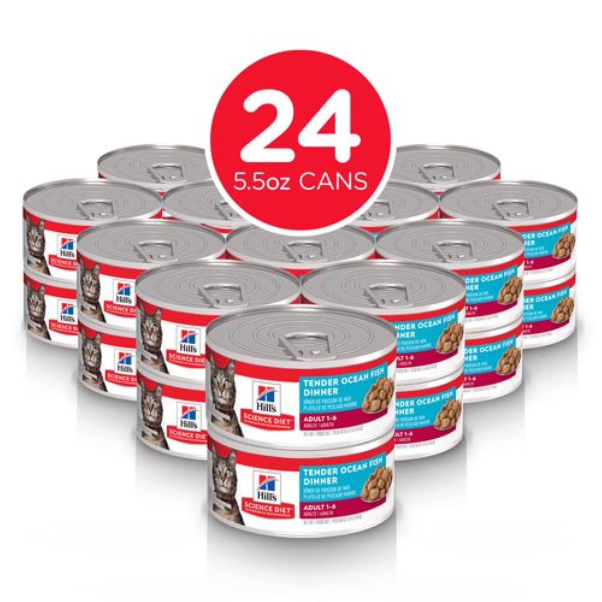 Hill's Science Diet Adulto trozos de pescado oceánico en lata de 5,5 oz