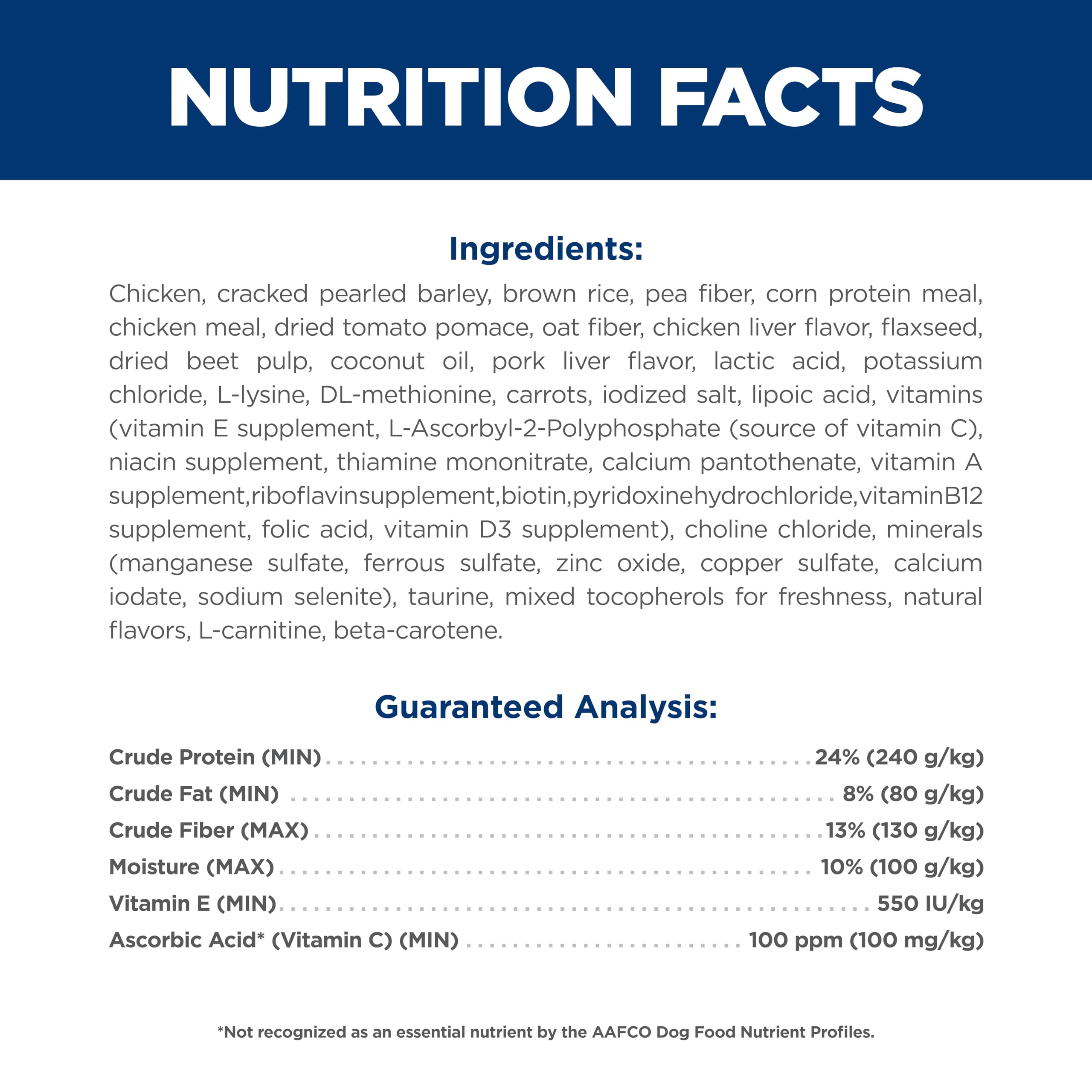 Hill's Science Diet elaborado en Estados Unidos con ingredientes globales confiables.