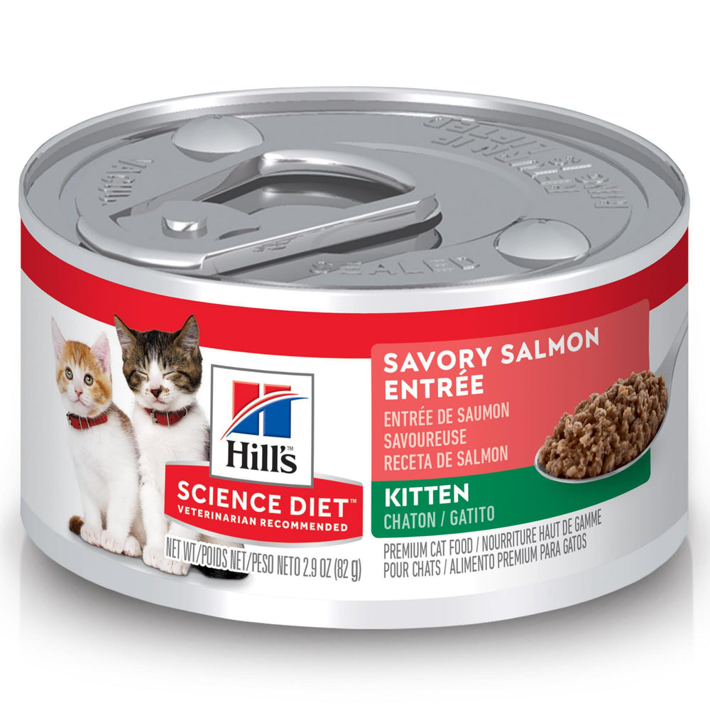 Hill's Science Diet Gatito Salmón Lata 2-9oz: apoyo al crecimiento