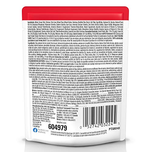 Bolsa individual Hills Science Diet Gato Adulto 1-6 de 2,8 onzas lista para servir
