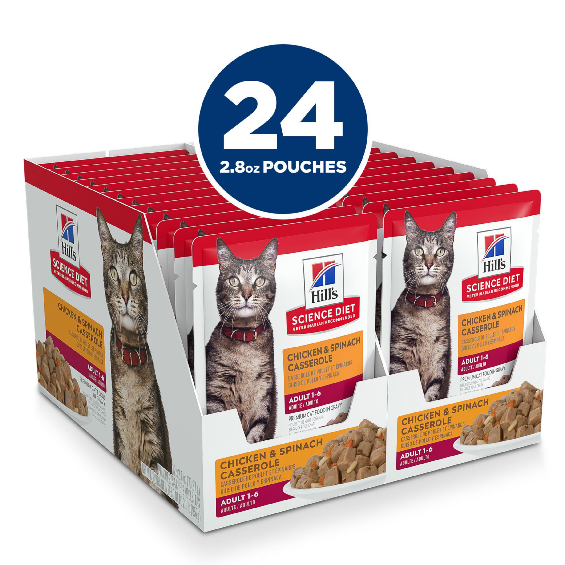 Hill's Science Diet Gato Adulto bolsa salsa cremosa, experiencia de comida gourmet.
