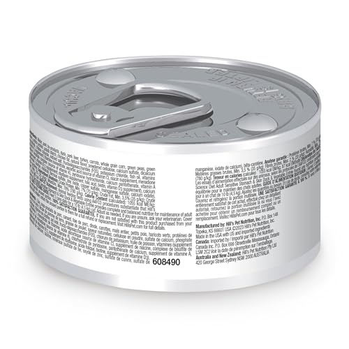 Hill's Science Diet Gato Adulto, etiqueta de ingredientes, fórmula digestible para estómago sensible