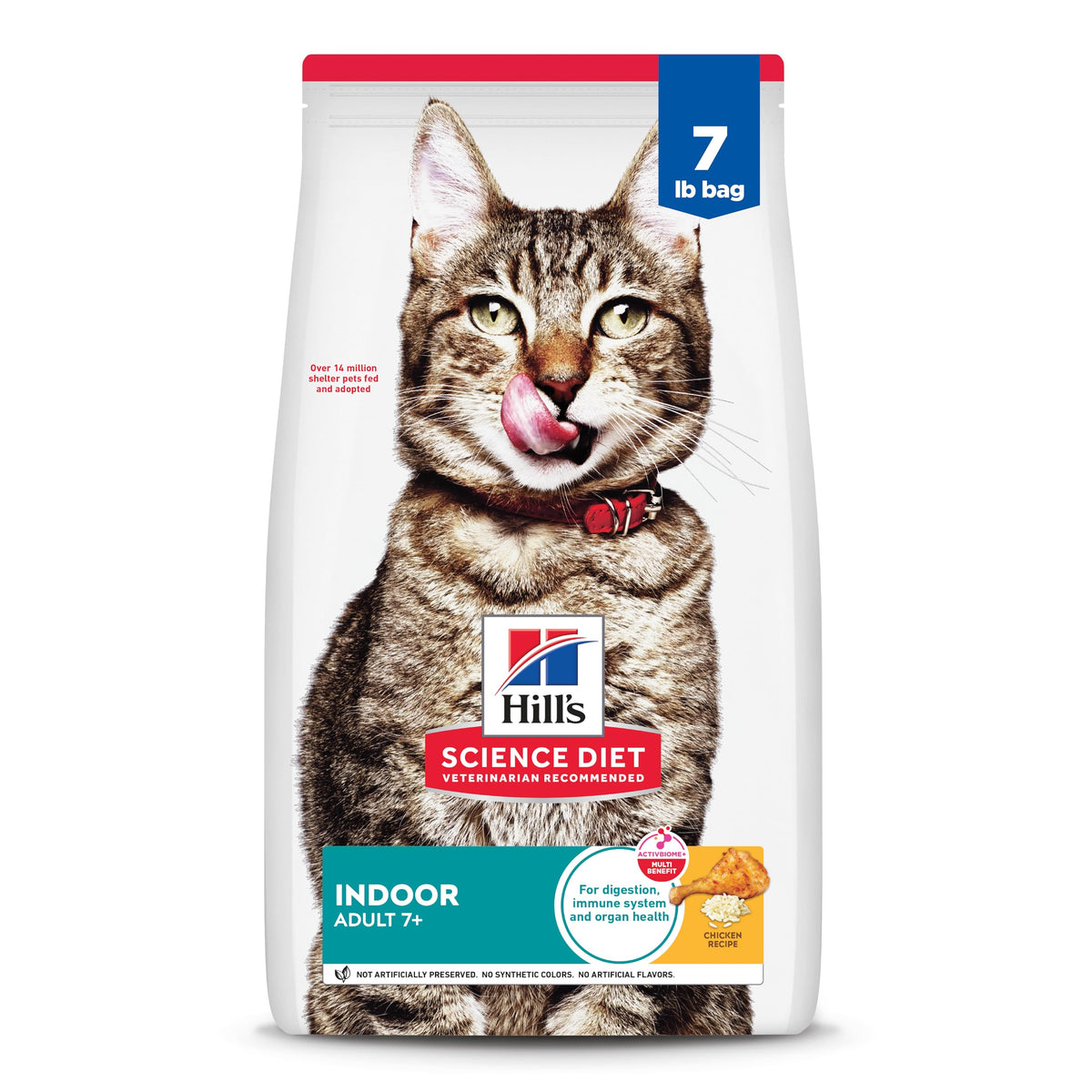Hill's Science Diet gatos-interior-7mas-bolsa: apoyo digestivo para gatos mayores