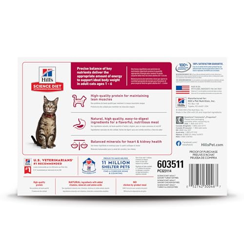 Hill's Science Diet sabor pollo sabroso en lata de 5.5 oz para nutrición diaria estable.