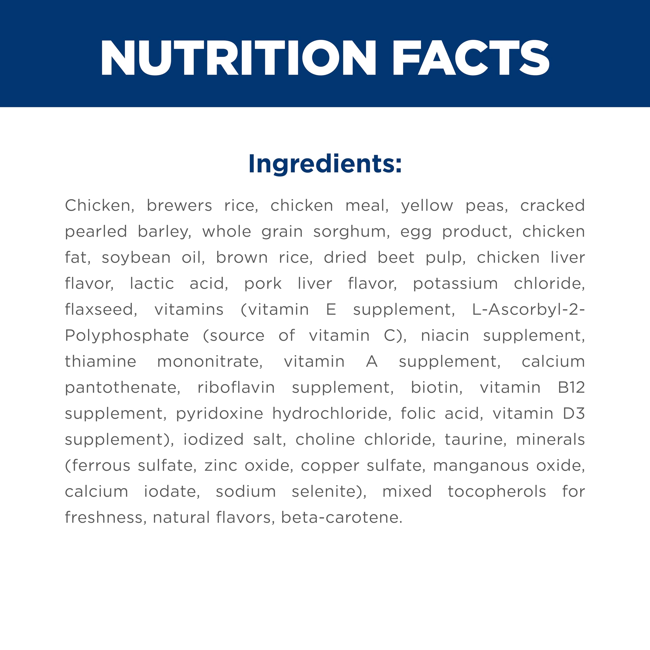 Hill's Science Diet hecho en EE. UU. con ingredientes globales confiables.