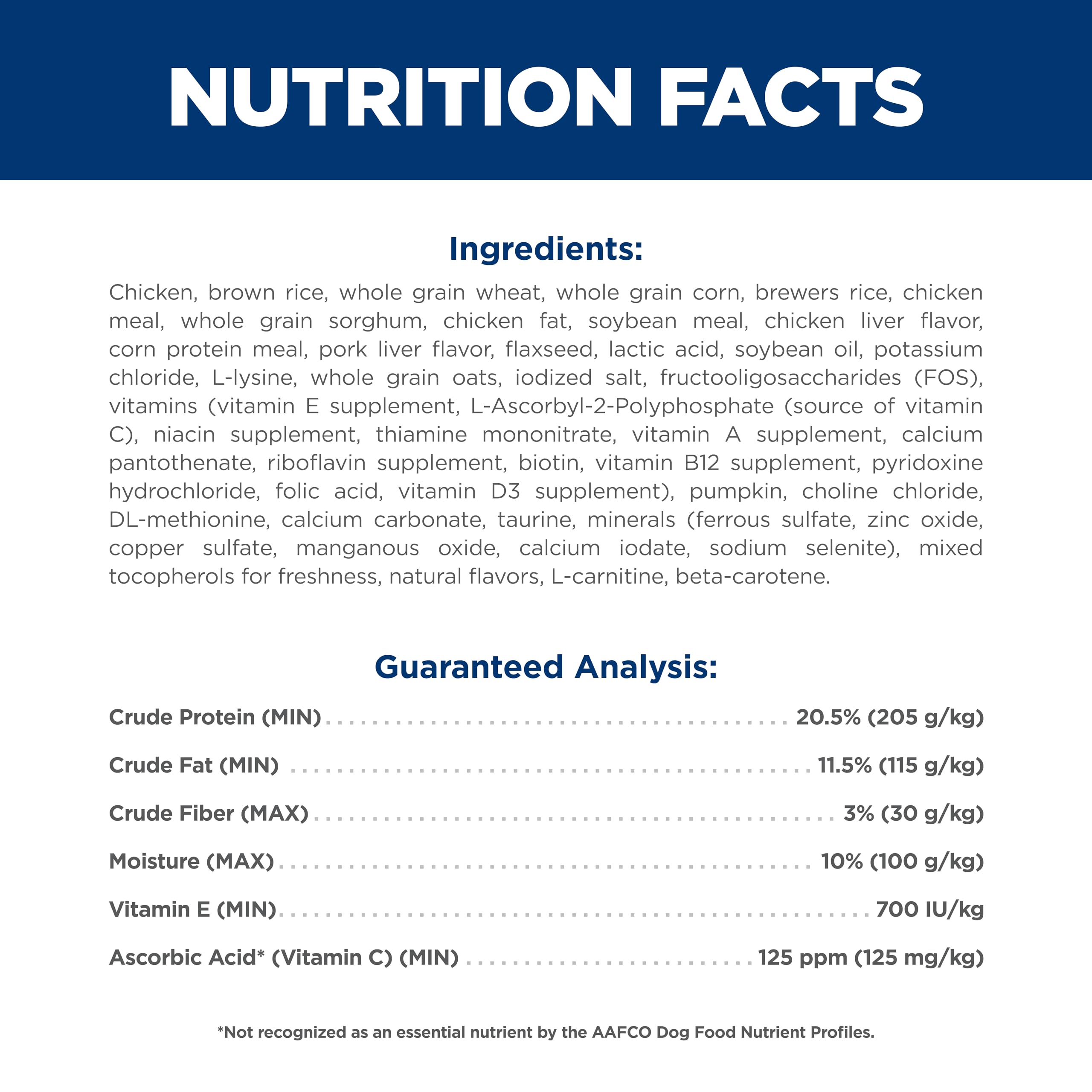 Ingredientes naturales en Hill's Science Diet, fórmula suave para perros adultos pequeños.