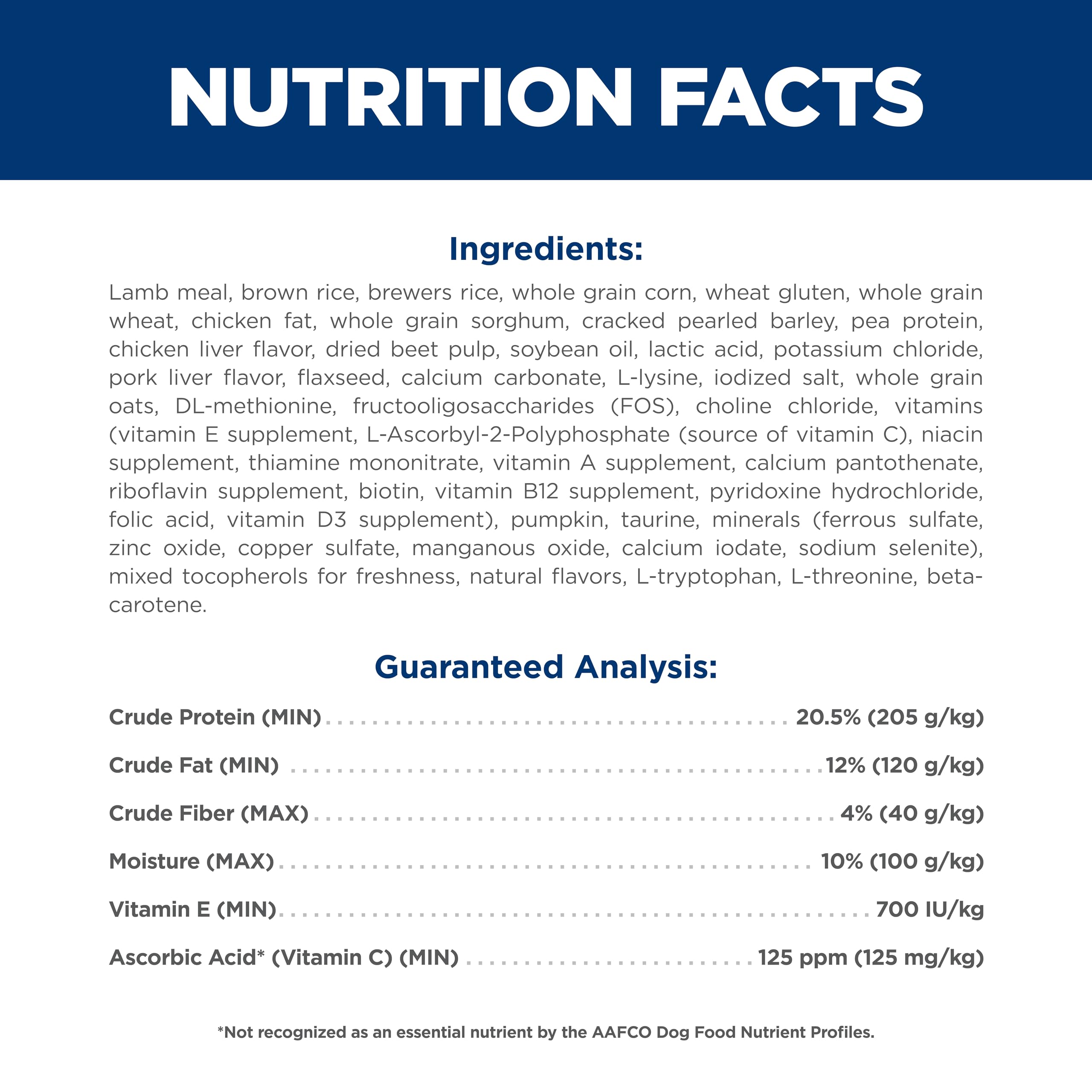 Ingredientes naturales de Hill's Science Diet para consumo diario.