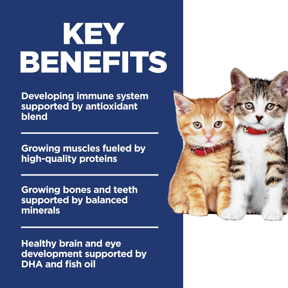 Hill's Science Diet Kitten: DHA aceite de pescado, desarrollo cerebral y ocular potencial.