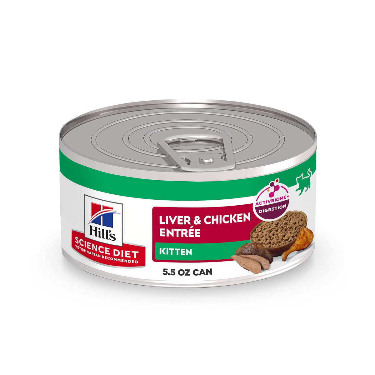 Hill's Science Diet Kitten: lata liver-chicken, textura suave para gatitos en crecimiento