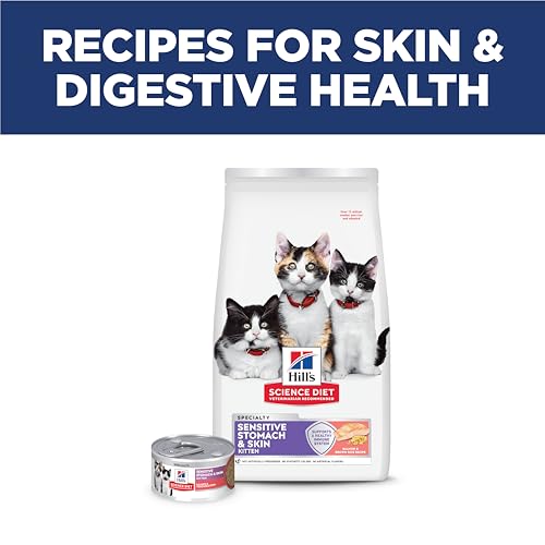 Hill's Science Diet Kitten pelo sano y brillo natural.