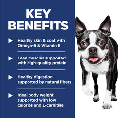 Hill's Science Diet Light ingredientes naturales para una dieta balanceada y sabrosa.