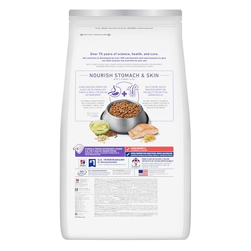 Hill's Science Diet Puppy envase frontal 13 lb, digestión suave.