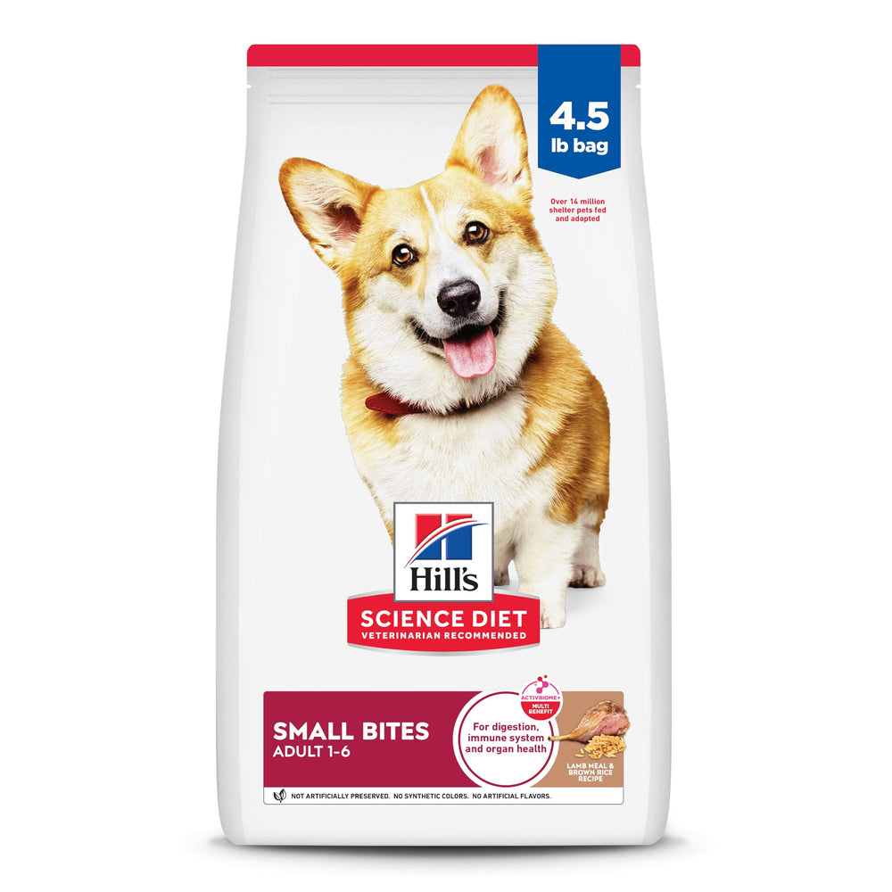 Hill's Science Diet para perros adultos, croquetas pequeñas con cordero y arroz