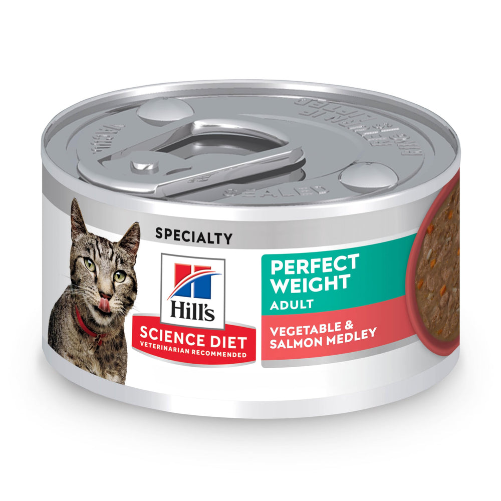 Hill's Science Diet Peso Perfecto: lata con salmón y verduras para apoyo al peso