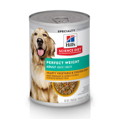 Hill's Science Diet Peso Perfecto, lata estofado pollo verduras: ayuda a controlar el peso con sabor