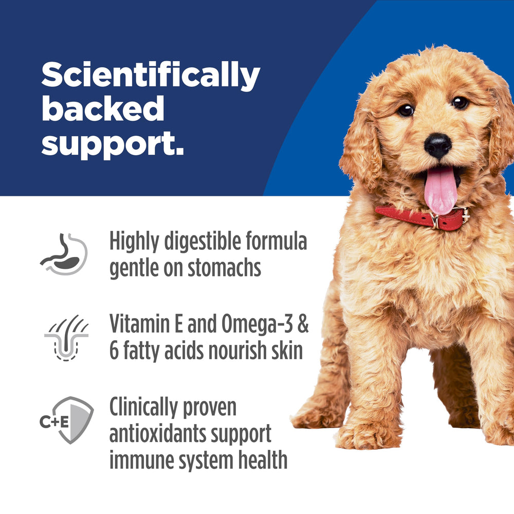 Hill's Science Diet Puppy, ingredientes naturales: comida balanceada con vitaminas y aminoácidos.
