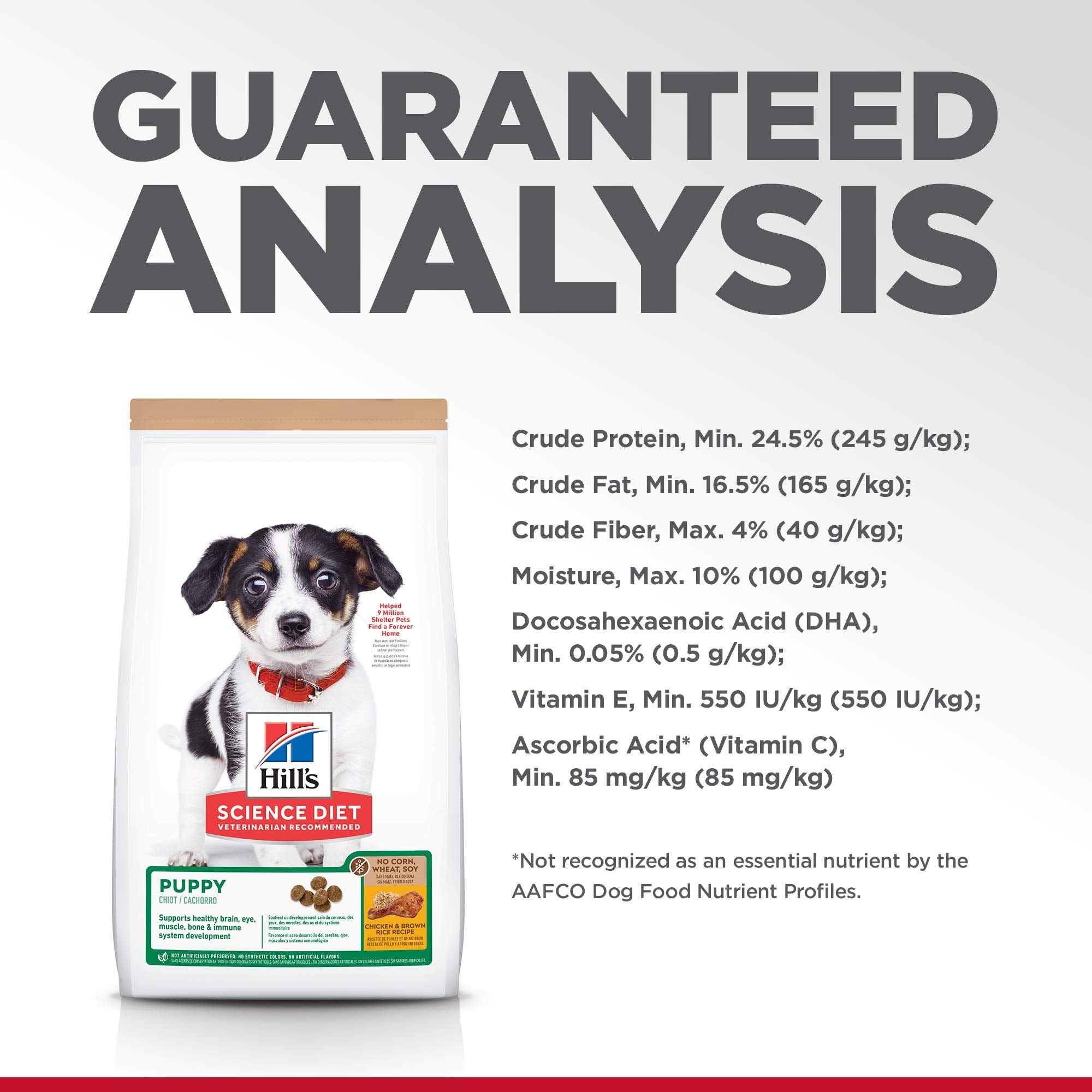 Hill's Science Diet Puppy bolsa de alimento para cachorros, ideal para crecimiento activo.
