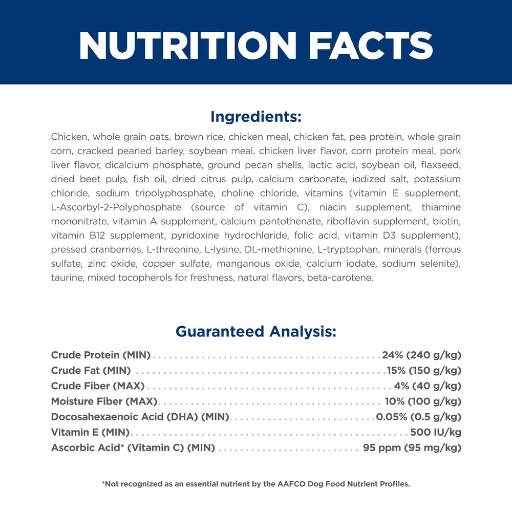 Hill's Science Diet Puppy Small & Mini, ingredientes naturales para una dieta limpia
