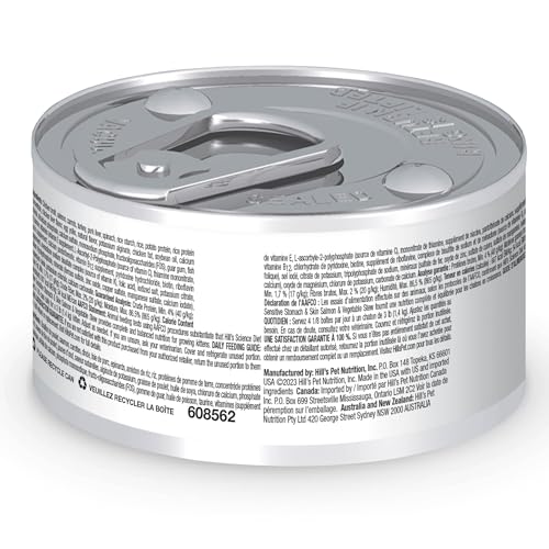 Hill's Science Diet latas de salmón y verduras para gatitos, pelaje saludable