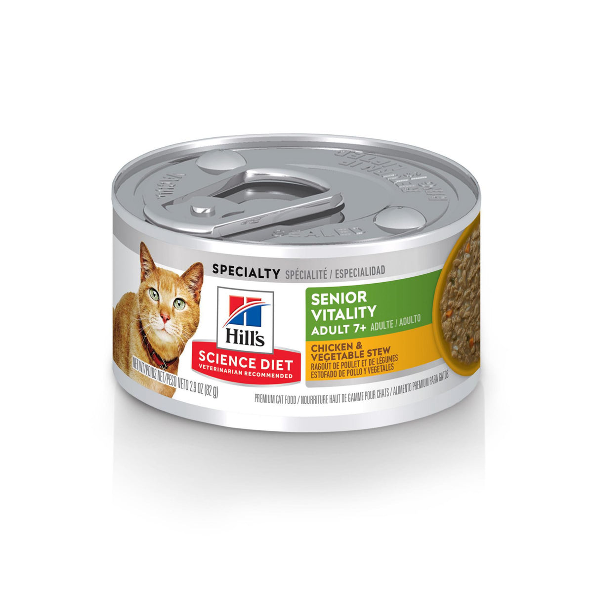 Hill's Science Diet Senior Vitality, lata de pollo y verduras, podría favorecer la digestión suave