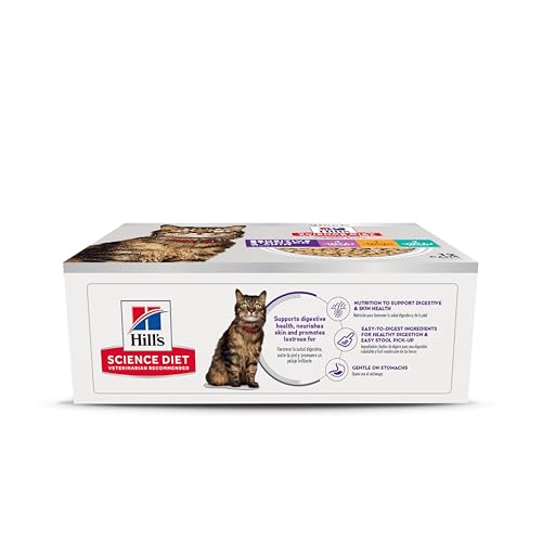 Hill's Science Diet sensible-estomago-gato-atun: piel y pelaje sanos con sabor atractivo.