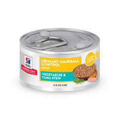 Hill's Science Diet lata de 2.9 oz con control de bolas de pelo para gatos y apoyo urinario