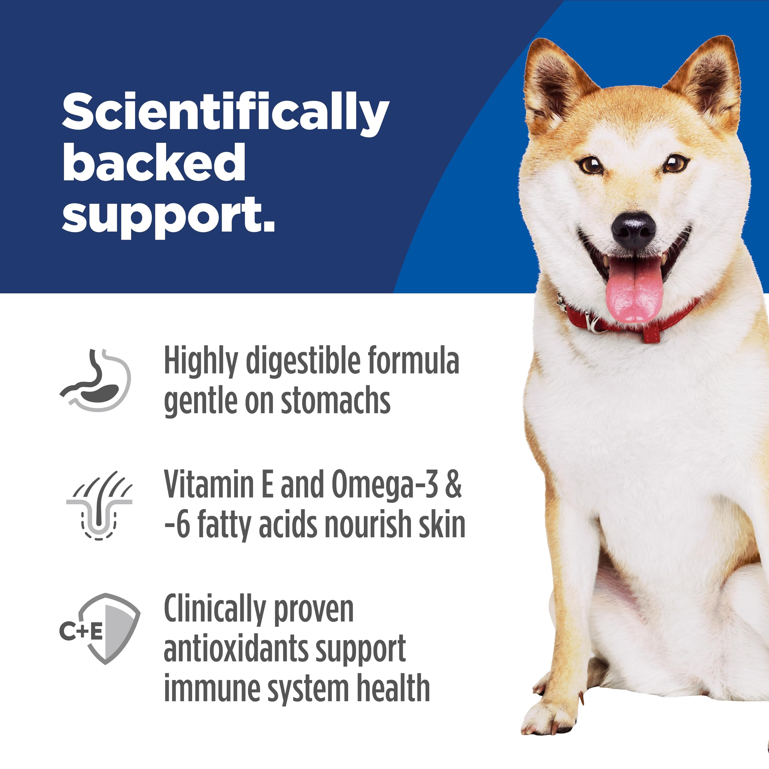 Hill's Science Diet vitamina E y omega para piel y pelaje