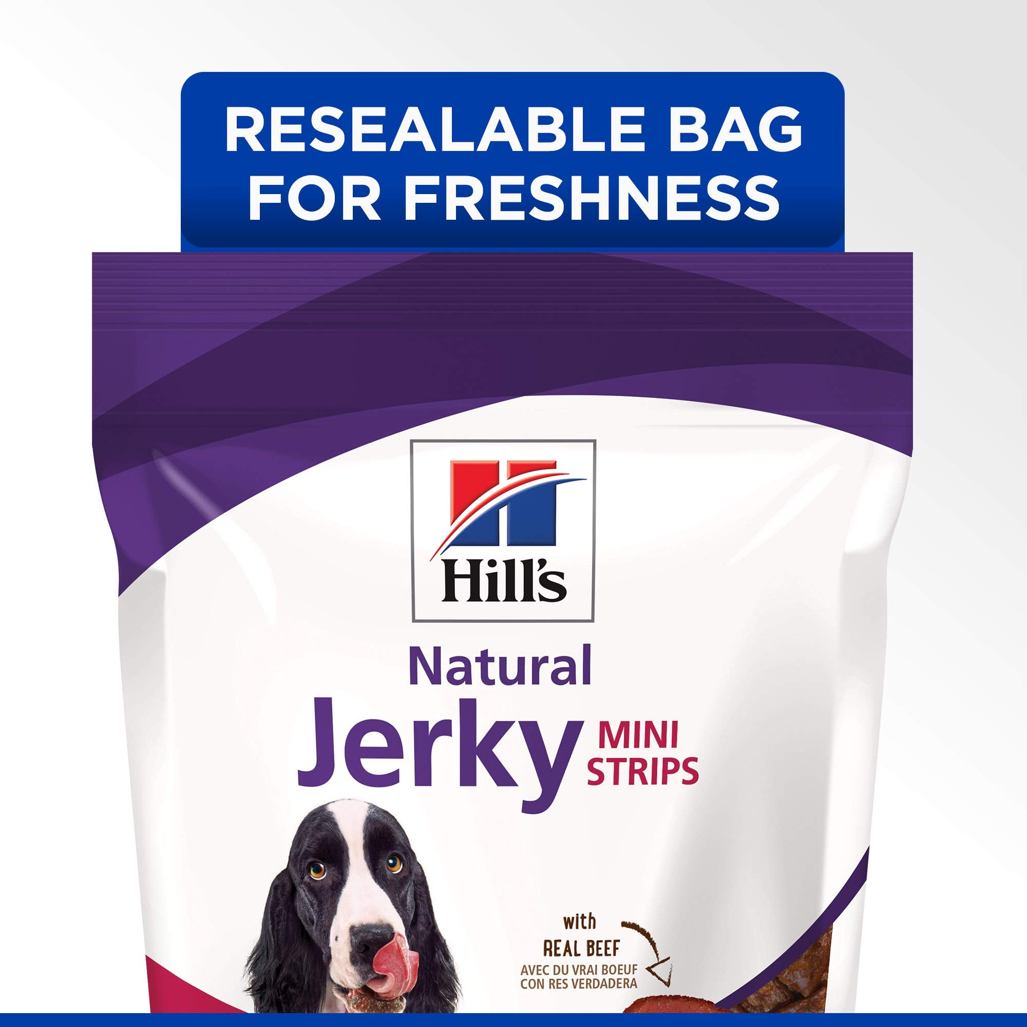 Hill's tiras mini de carne, sin conservantes artificiales.
