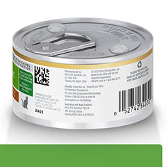 Etiqueta frontal de Hill's Metabolic en lata, ideal para manejo de peso supervisado.