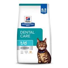Hill's Prescription Diet t/d bolsa de croquetas de pollo favorece higiene dental