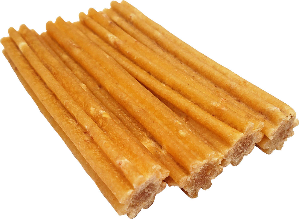 Himalayan Dog Chew Churro Yak Cheese masajea dientes y encías durante la sesión.