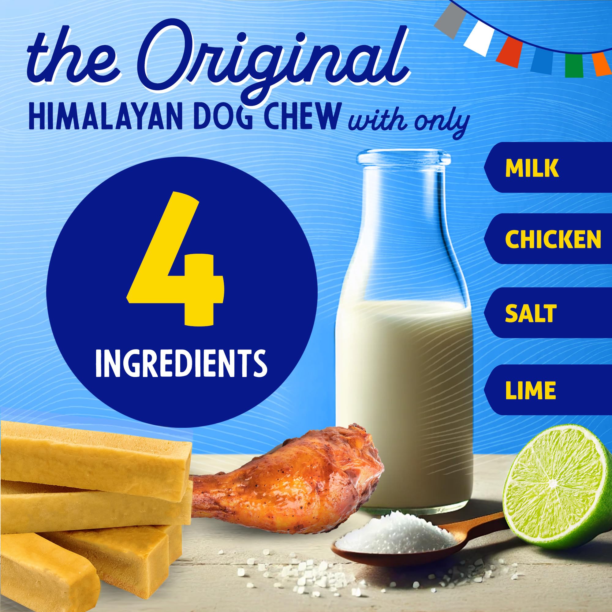 Himalayan Dog Chew duradero: mantiene entretenido al perro durante horas.