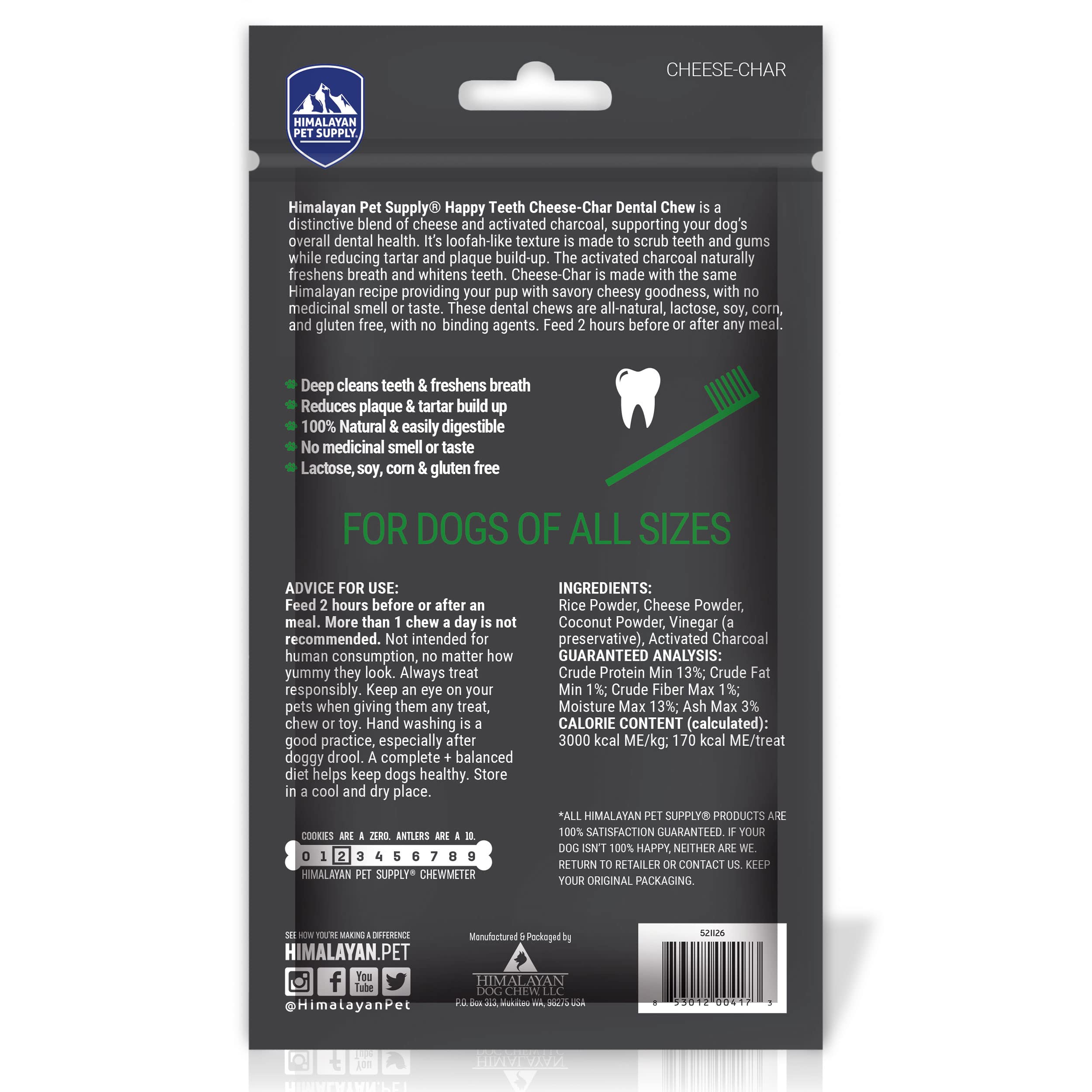 Himalayan Dog Chew Sin Lactosa y Sin Gluten: opción apta para dietas sensibles