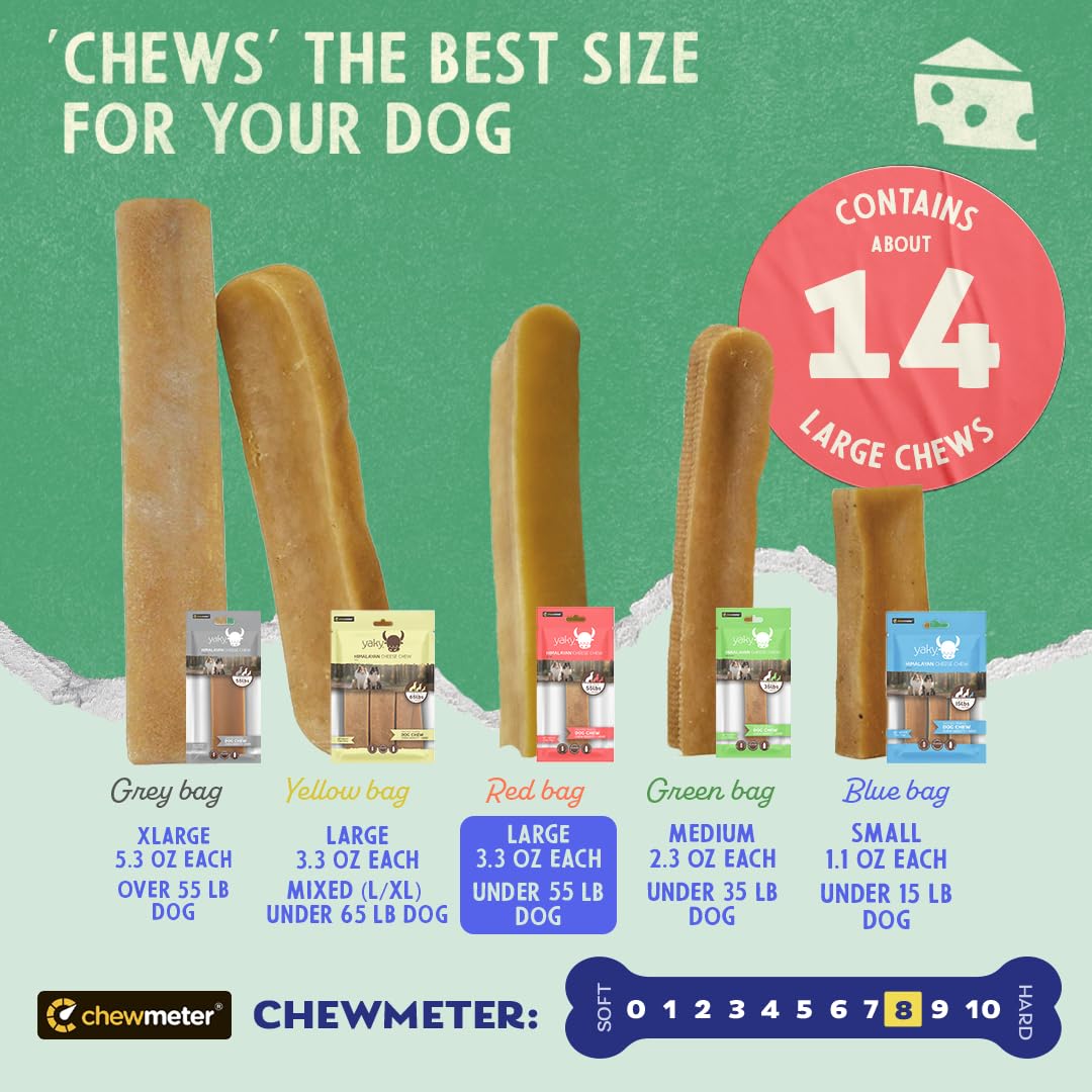 Chewmeter Himalayan Yaky Cheese Chew: sin lactosa para perros sensibles.