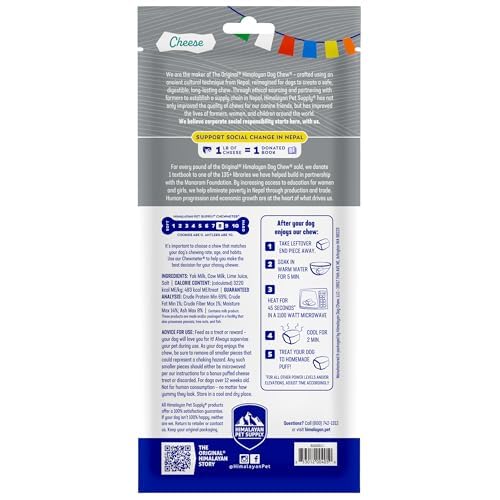 Himalayan Dog Chew: tamaño extra grande para perros de 75 libras o más.