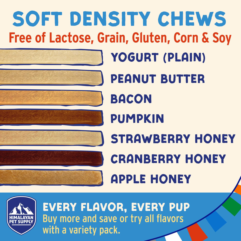 Apto para todas las razas, uso diario con Himalayan Dog Chew.