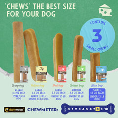 Himalayan Dog Chew Yak Cheese: envase práctico para perros pequeños.