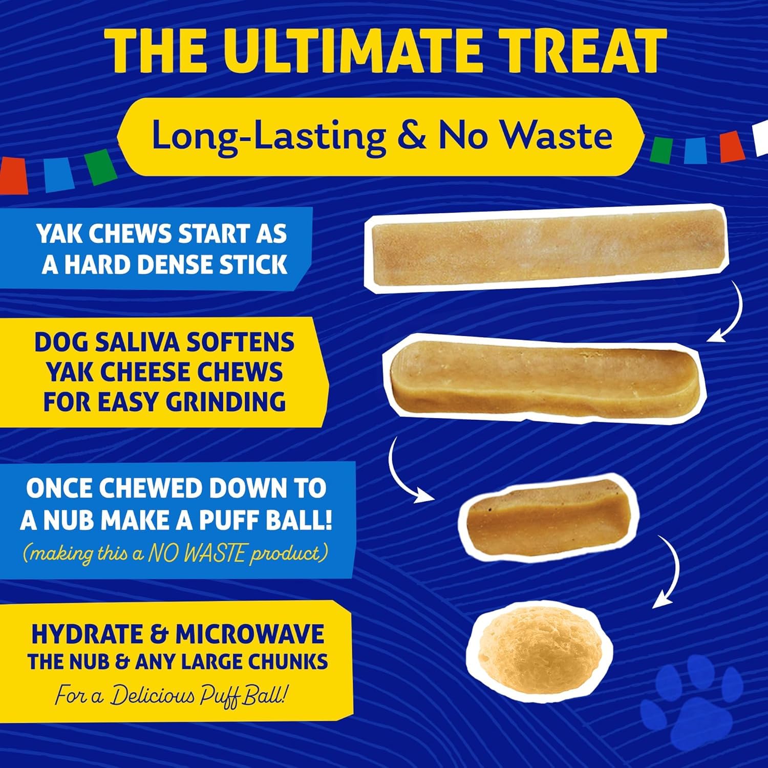 Himalayan Cheese Chews sin lactosa ni gluten, opción segura.