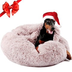 Cama Himax para perro grande con manta integrada, refugio cómodo