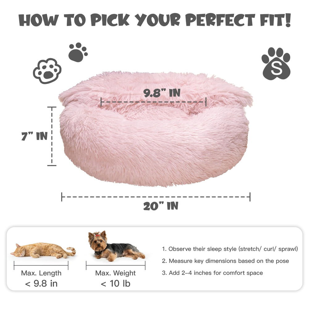 Cama Himax para perro pequeño con manta integrada rosa, refugio cálido y práctico