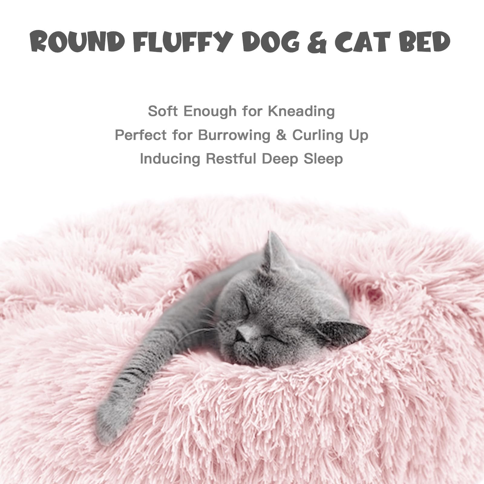 Cama Himax para perros pequeños, lavable a máquina, color rosa