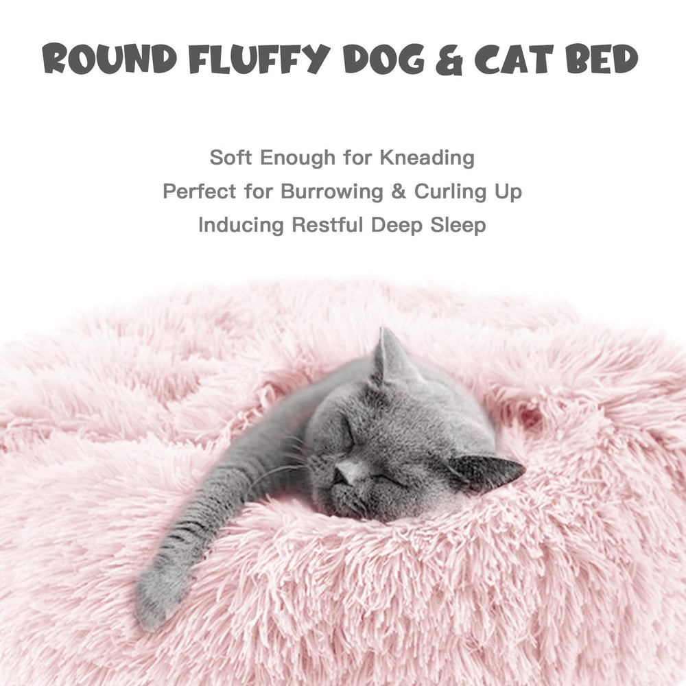 Cama Himax para perros pequeños, lavable a máquina, color rosa