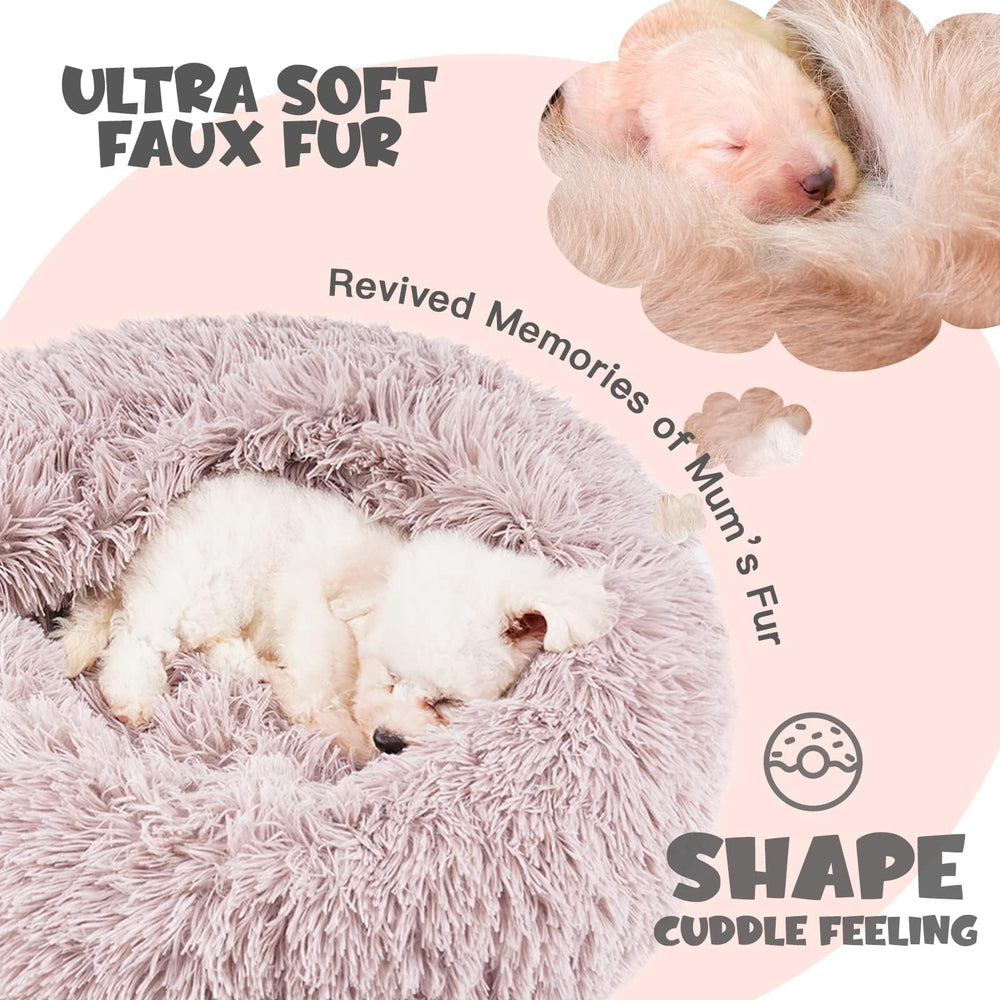 Cama Himax suave con relleno de peluche para comodidad duradera.