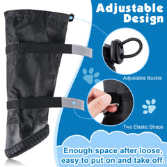 Botas Hipaw con ajuste de correas y reflectantes para mayor seguridad.