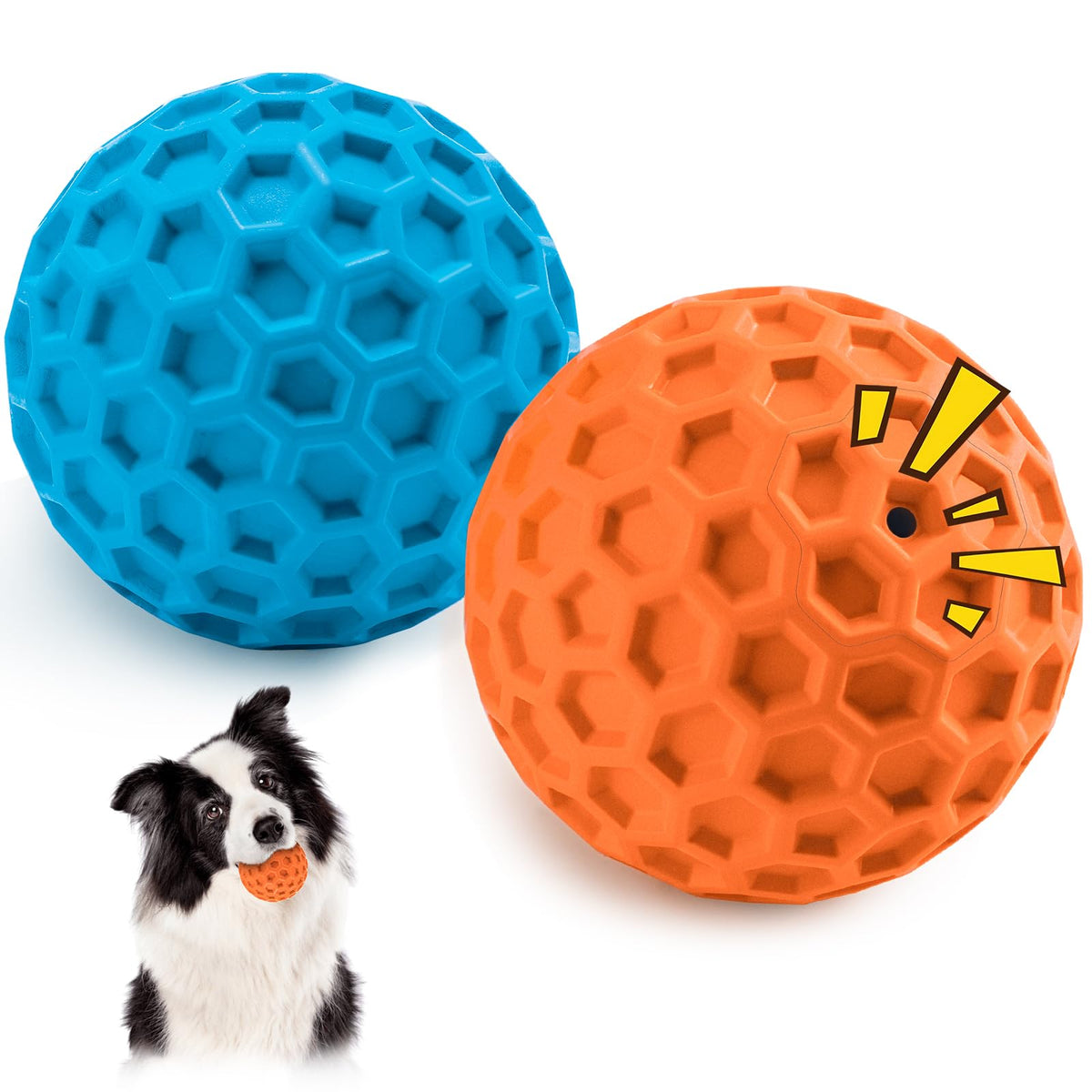 HIPPIH bola interactiva indestructible 2pack para juego seguro y activo.