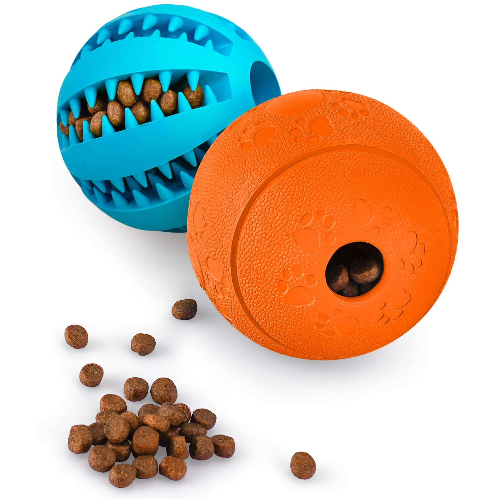 HIPPIH bola premio azul para perros: estimula juego y recompensa