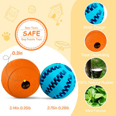 HIPPIH bola premio naranja para perros: fomenta entretenimiento seguro