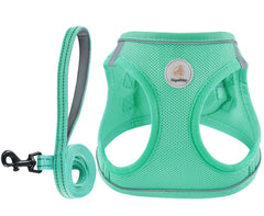 Hipubby arnés de perro malla aireada verde XS, cómodo para paseos diarios.